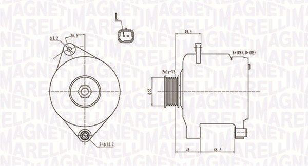063731444010 Magneti Marelli Авто генератор